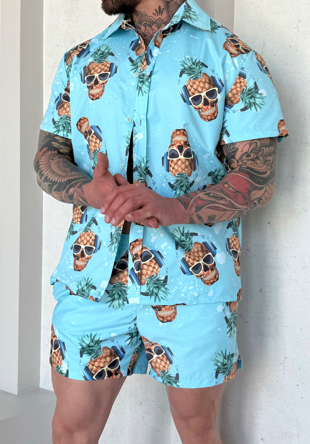 Комплект пляжний чоловічий PINEAPPLE SKULLS