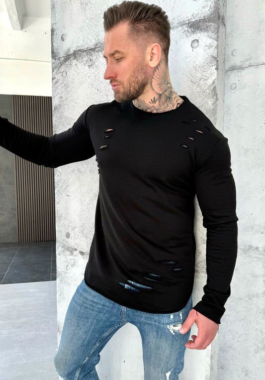 SWEATSHIRT HOLEY