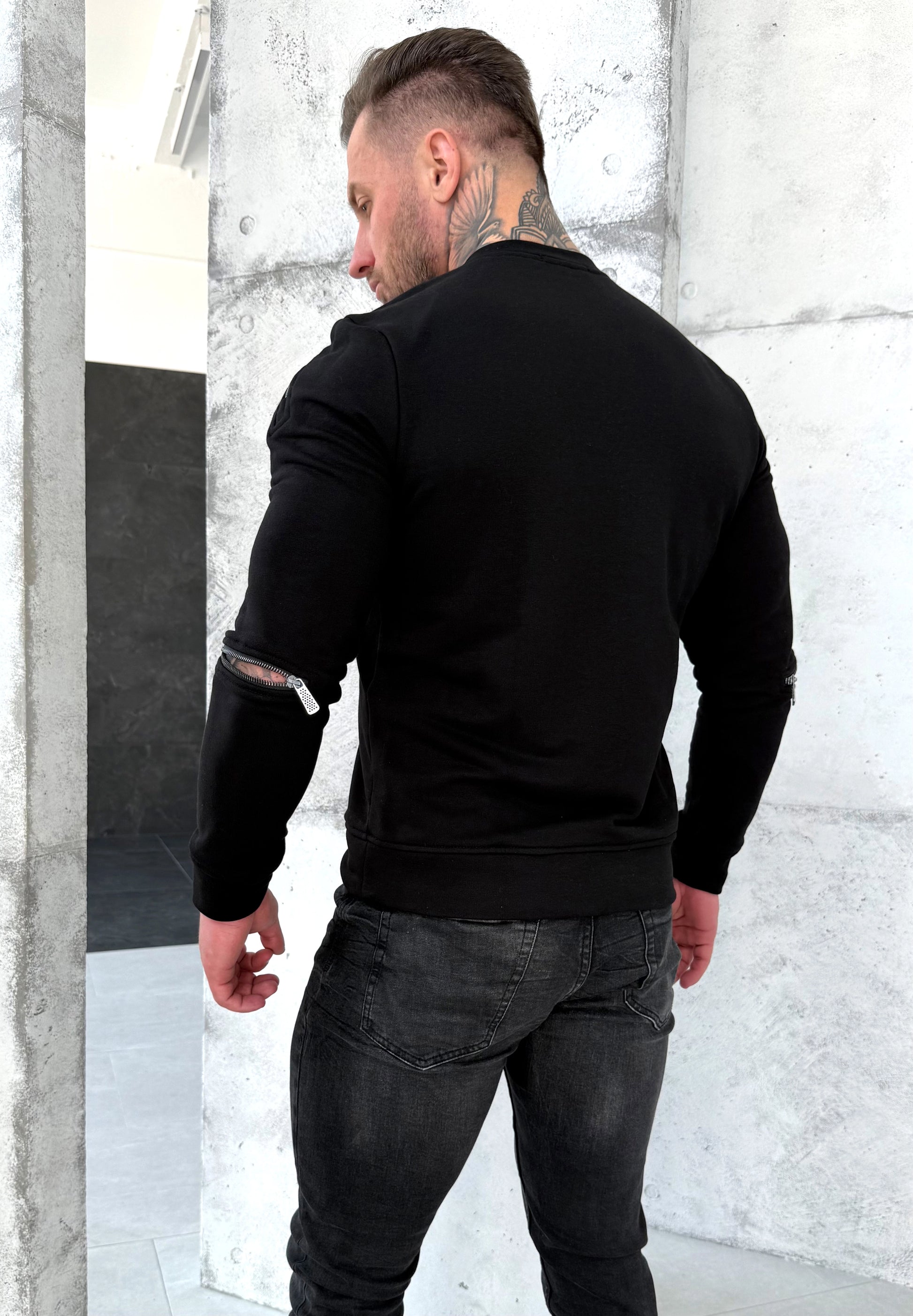SWEATSHIRT FOUR ZIPPERS