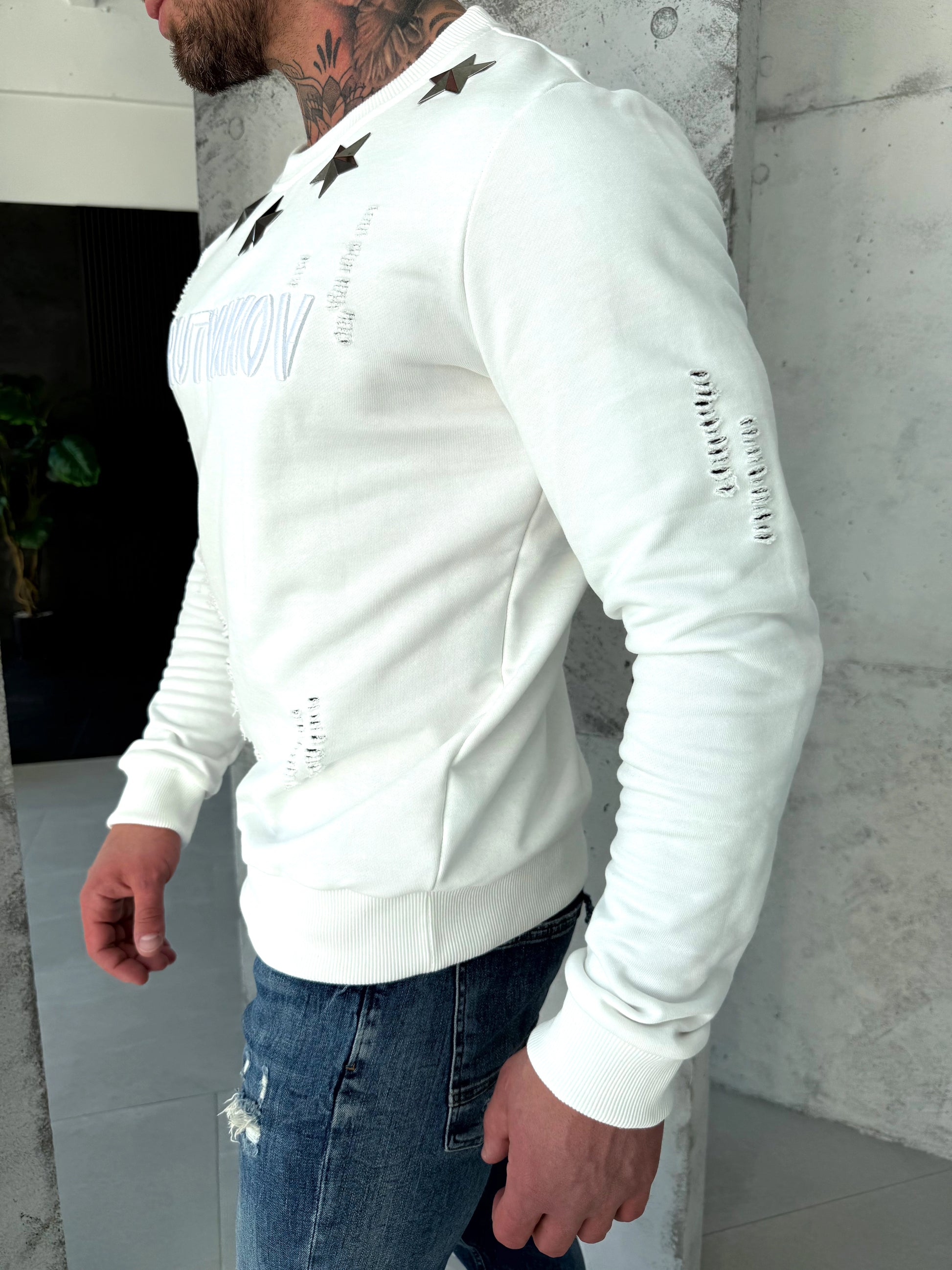 SWEATSHIRT FIVE METAL STARS