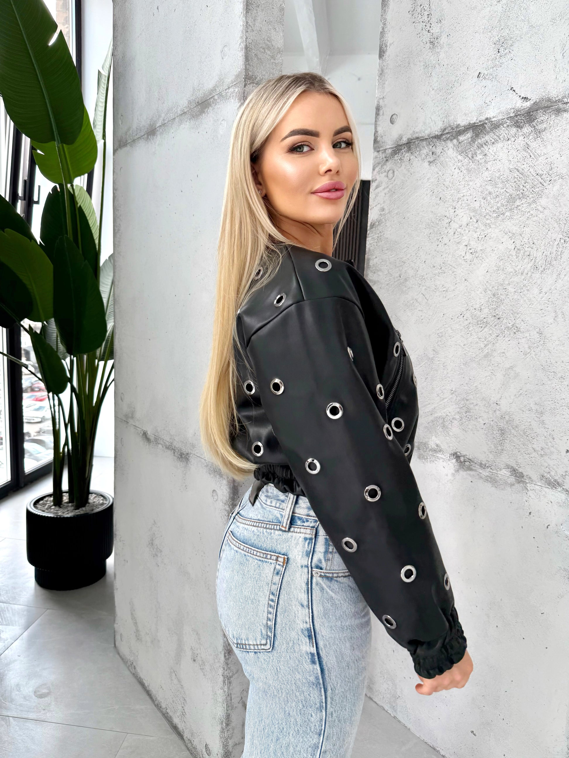 BOMBER JACKET METAL RINGS