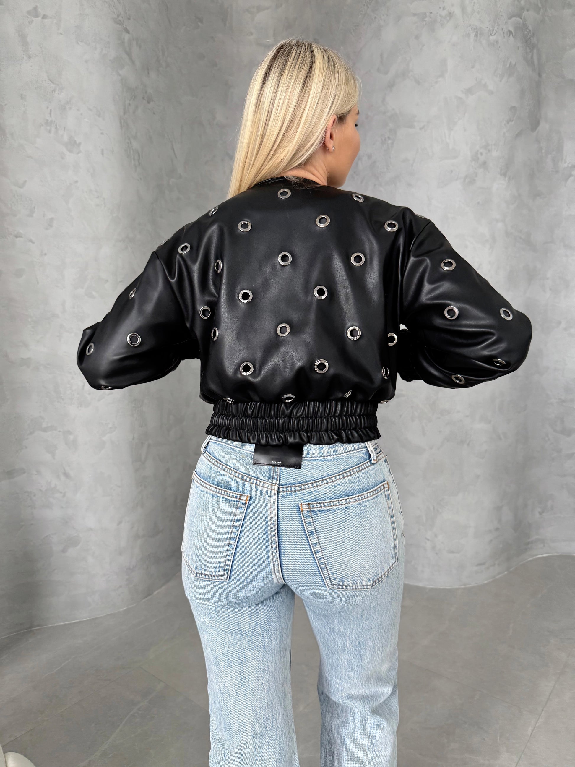 BOMBER JACKET METAL RINGS