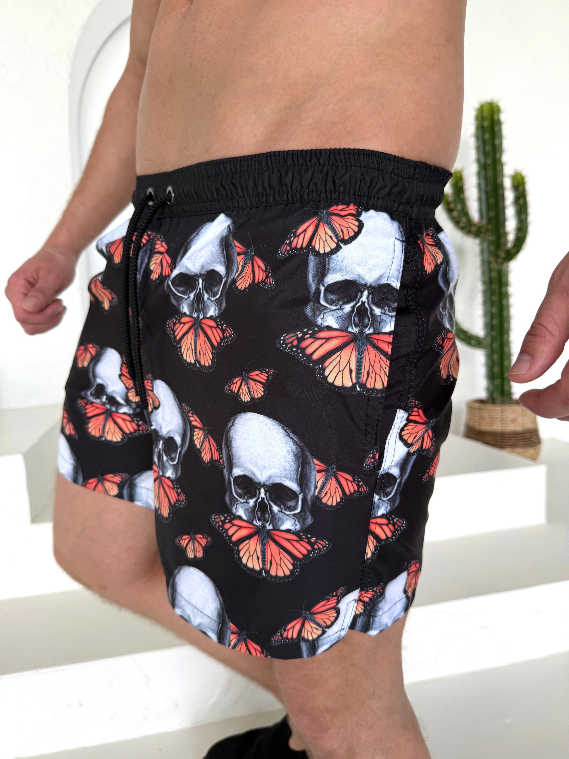 Шорти пляжні чоловічі SKULL BUTTERFLIES