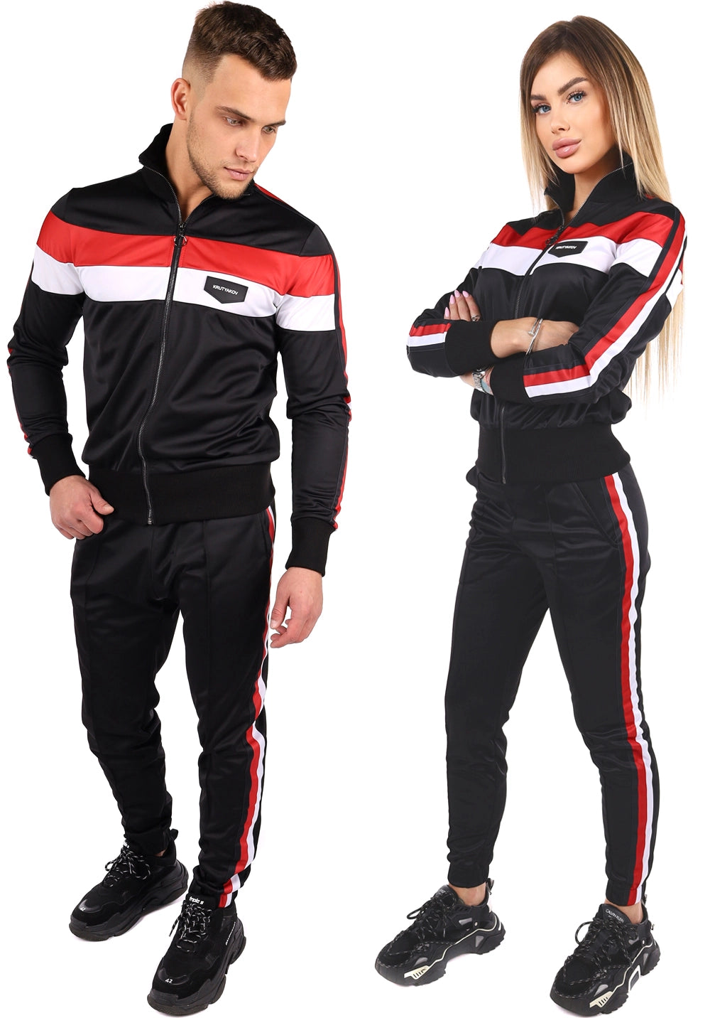 TRACKSUITS FOR COUPLE SPORT BLACK