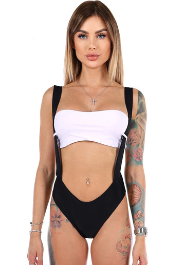 SWIMSUIT BLACK & WHITE