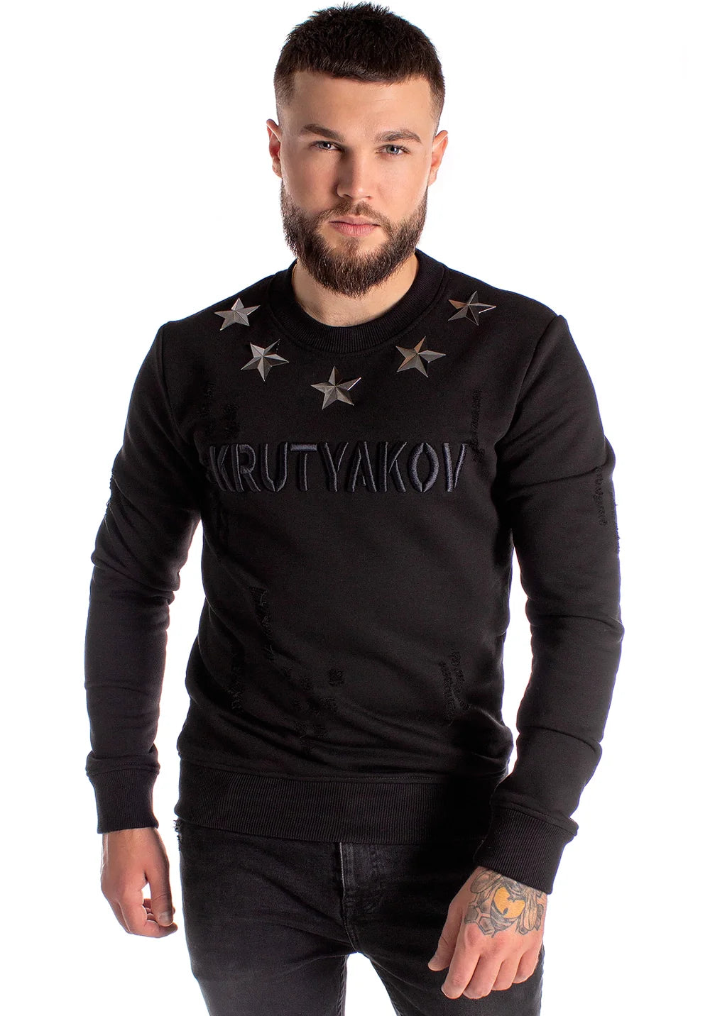 SWEATSHIRT FIVE METAL STARS