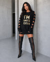 Жіноче плаття-світшот oversize LIMITED EDITION чорне