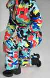 Зимовий жіночий one piece ski suit KRUTYAKOV у multicolored камуфляжі для активної зими та подорожей