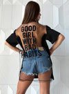 Жіноча oversize футболка BAD HABBITS у streetwear стилі