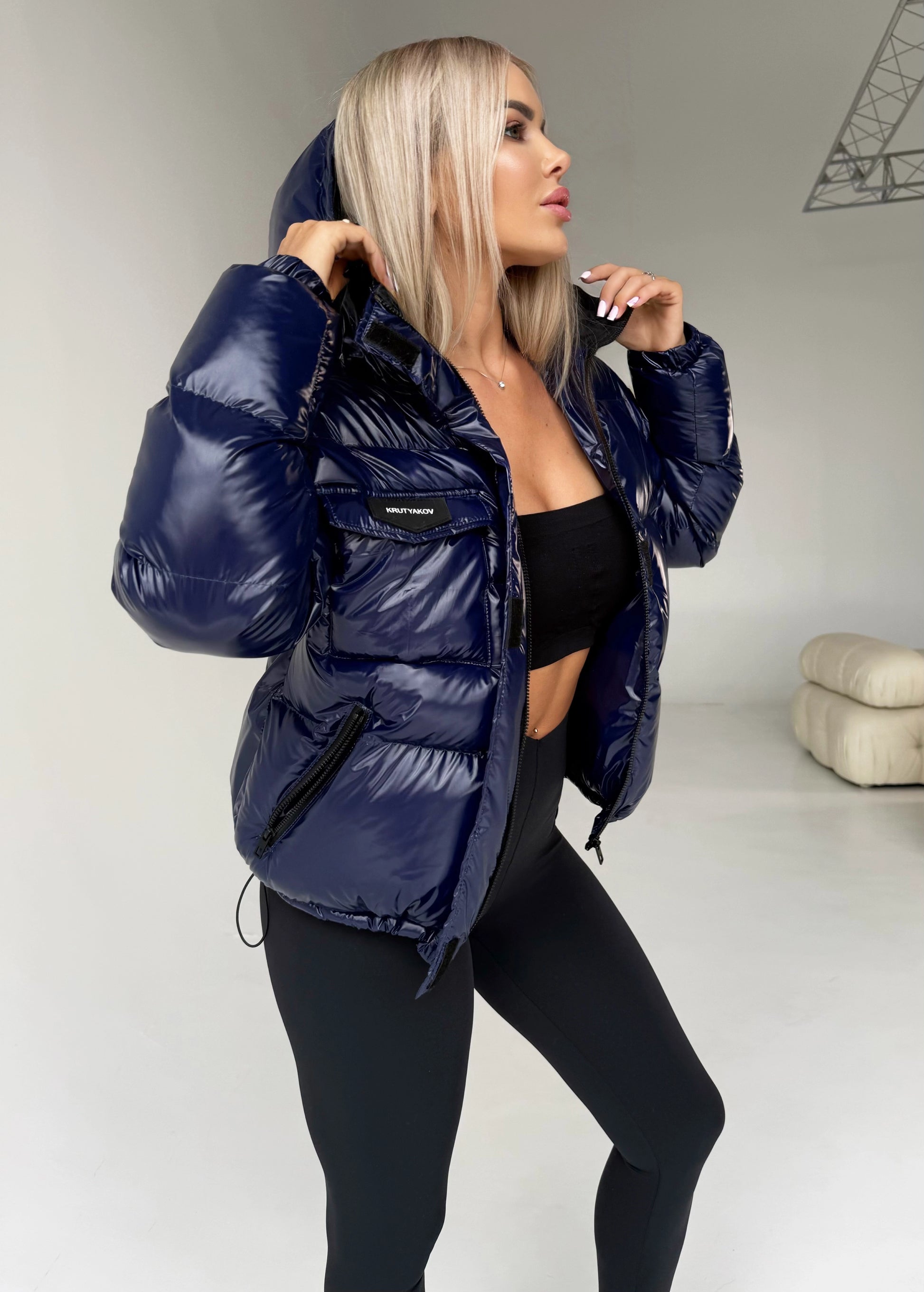 Жіноча зимова куртка Alpha синя