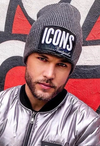 Шапка біні чоловіча ICONS 2 сіра