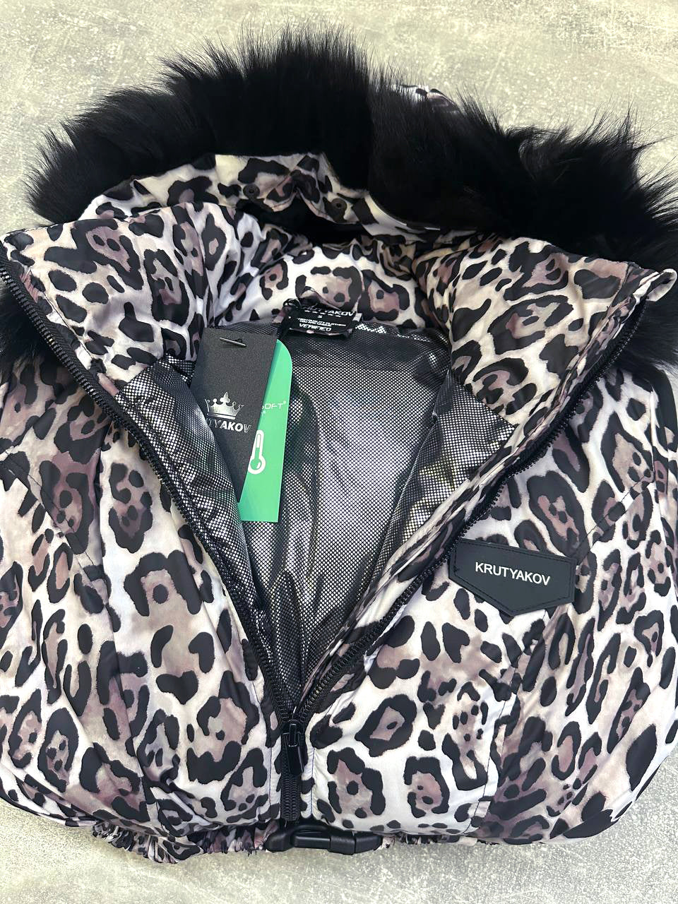 Зимовий лижний жіночий комбінезон LEO STRIPE з хутром