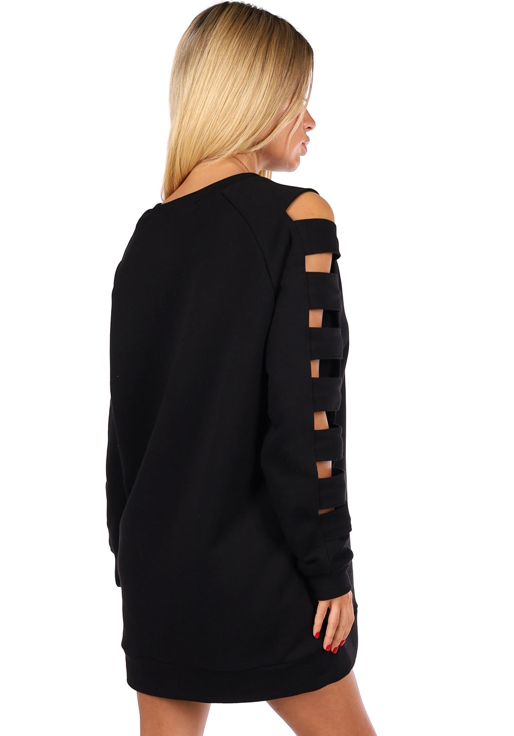 Жіноче плаття-світшот oversize LIMITED EDITION чорне