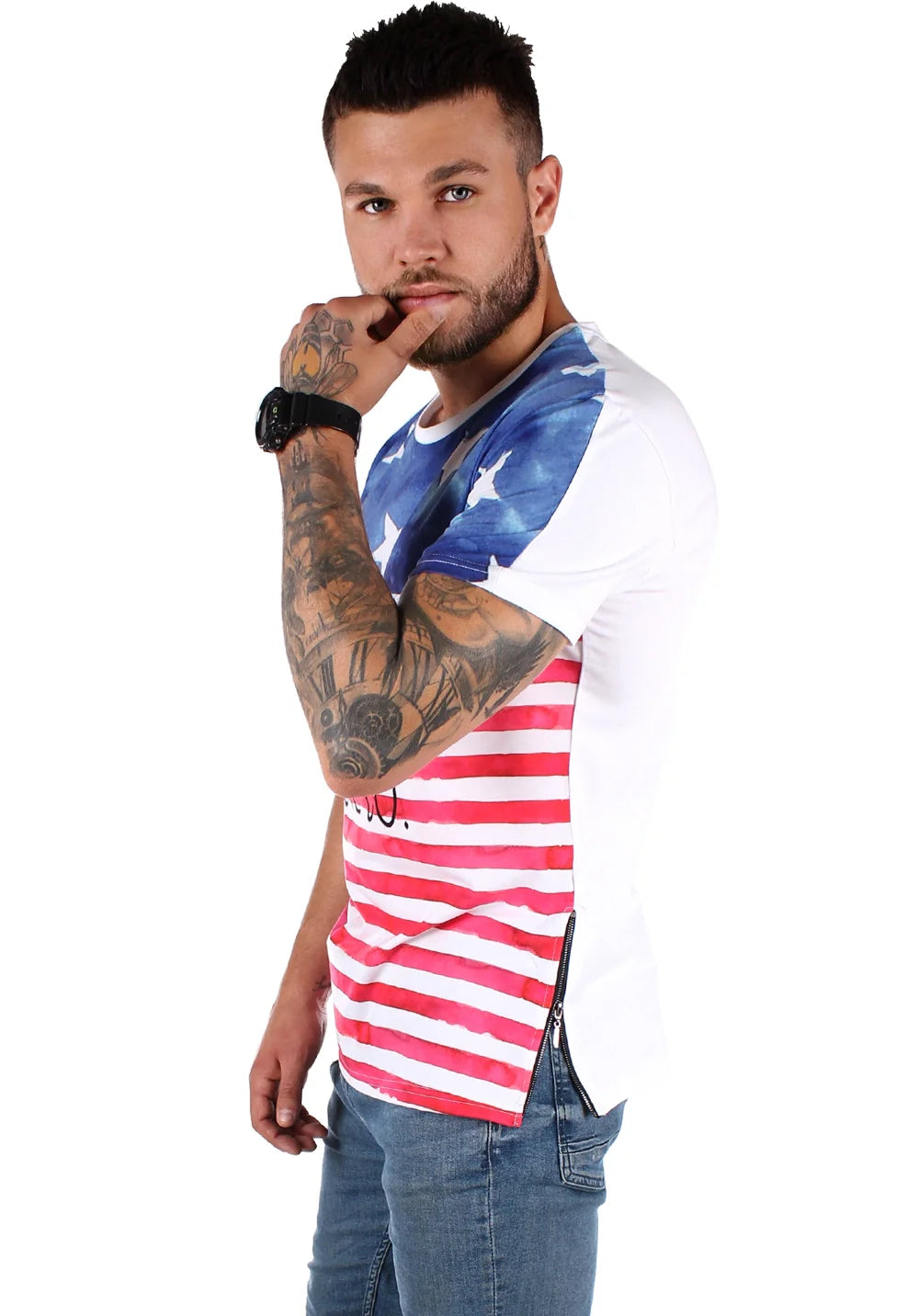 T-SHIRT USA FLAG