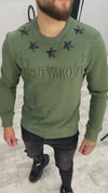 SWEATSHIRT FIVE METAL STARS